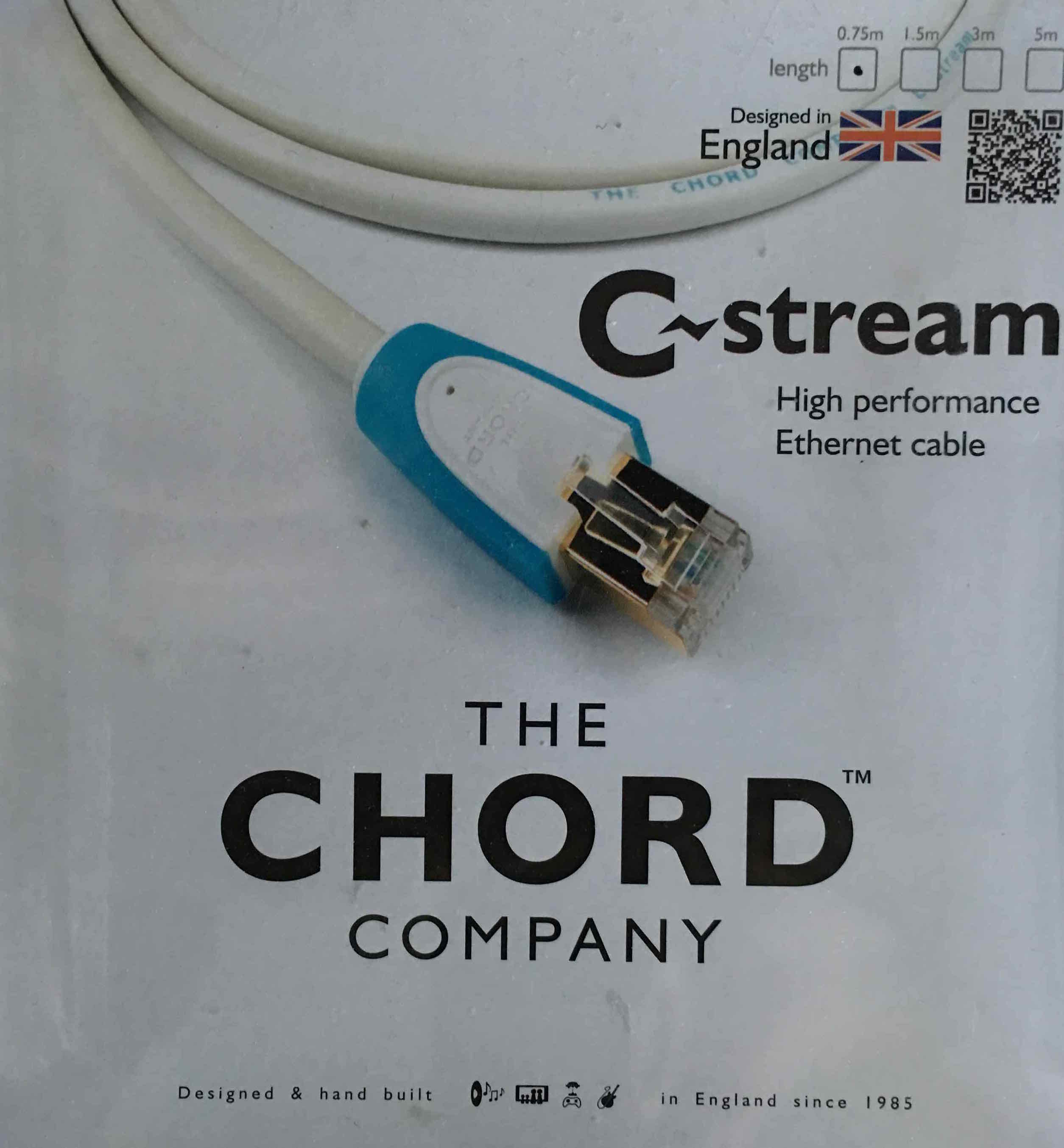 Chord C-stream audio Ethernet cable