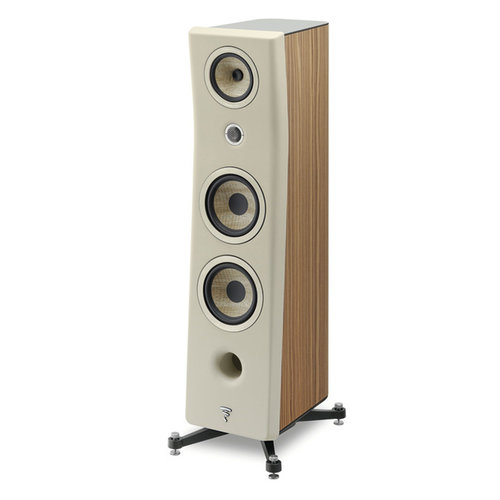 Focal Kanta 2 in walnut and matt ivory finish from basil audio