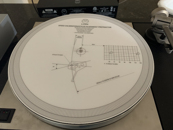 Linn LP12 Circular Stylus Alignment and Overhang Protractor