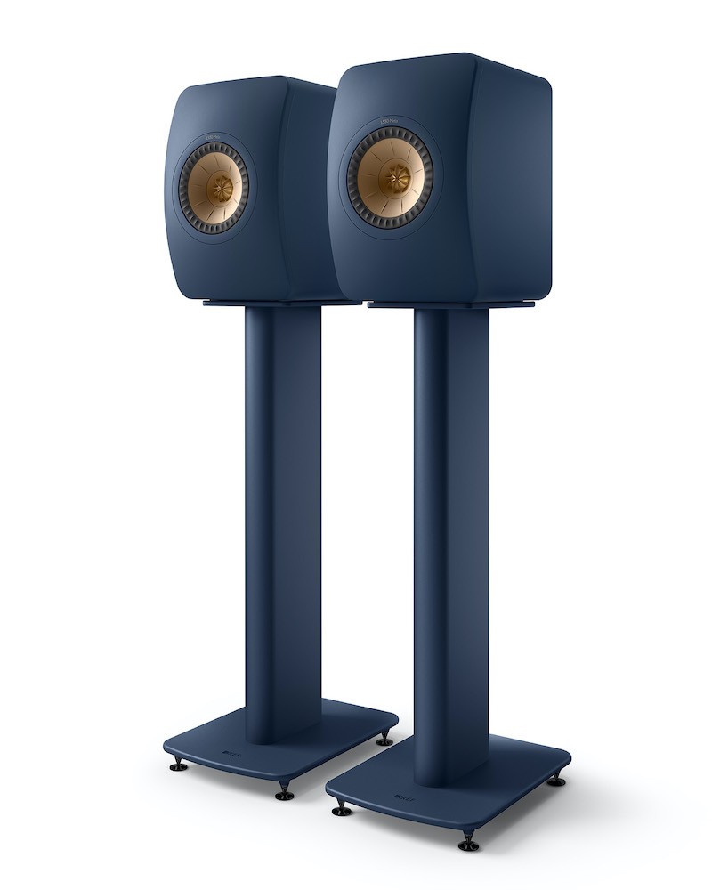 KEF S2 Royal Blue Speaker Stand from Basil Audio