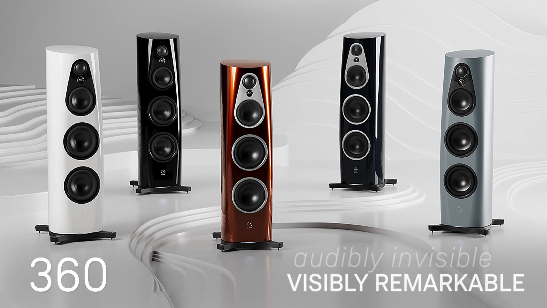 Linn 360 Passive Floorstanding Speakers with Aktiv Bass from Basil Audio